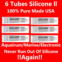 Fish Tank Silicone Sealant Adhesive Aquarium Marine Clear Fresh Sealer Salt - £23.37 GBP