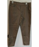NWT Womens Petites PL DG2 Diane Gilman Dark Tan Casual Pants - $350.81 MXN