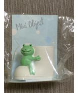 Frog and boots ceramic mini figurine approx. 2.17 inches - $608.21 MXN
