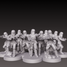 Star Wars Legion Snowtroopers EXPANSION (Proxy Models) 3d Printed - $18.49