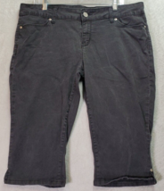 GUESS Pants Women Size 34 Black Cotton Pockets Emma Fit Medium Rise Ankle Skinny - £12.95 GBP