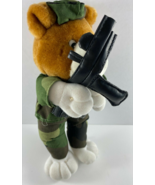 Vintage 1991 Sugar Loaf 10.5 inch Camo Plush Soldier Bear Toy - $20.29 CAD