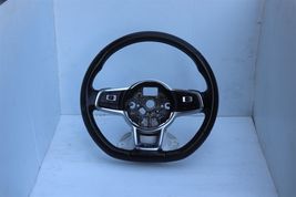 2015-17 Jetta GLi Flat Bottom Red Stitch Leather Steering Wheel Paddle Shifters image 3
