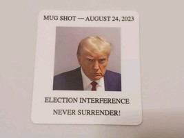 Donald Trump Mug Shot Election Interference Never Surrender Sticker Decal - $0.98