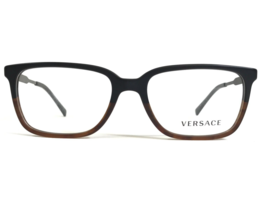 Versace Eyeglasses Frames MOD.3209 5134 Black Brown Grey Rectangular 53-17-140 - £104.46 GBP