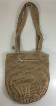 The Sak Tan Light Brown Crochet Slouchy Shoulder Bucket Bag Handbag Purse - £23.48 GBP
