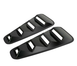 2PCs  For Ford Mustang 2010-2014 Black Side Vent Window 1/4 Quarter Scoo... - £15.59 GBP