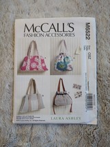 2012 McCall&#39;s M6522 Ladies Purse Tote Handbag in 4 Views Laura Ashley Pattern - £8.34 GBP