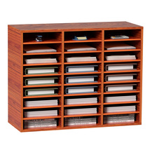 VEVOR 27 Compartments Wood Literature Organizer, with Adjustable Shelves... - $103.99