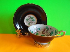 Occupied Japan HandPainted China Cup and Saucer Floral Motif EUC Ship Fast - £12.82 GBP