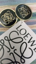 Loewe Button 25 mm Single gold / black metal - £15.22 GBP