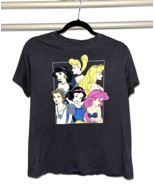 Disney Princess T Shirt Gray Size M Adult Jasmine Snow White Ariel Belle... - £11.55 GBP