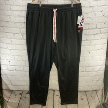 FILA Sweatpants Unisex Sz 1X Black Drawstring Waist NWT  - $19.79