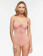 Tavik Swimwear Rose Dawn Monahan One Piece LACE-UP Strappy Back Swimsuit (L) Nwt - £80.42 GBP