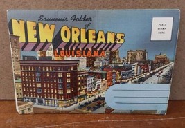 New Orleans Louisiana Fold Out Postcard Folder 1960s Canal St Skyline Fo... - £7.10 GBP