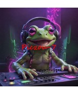 Digital Image Ai Picture Photo Wallpaper Background Desktop Art Frog DJ - $18.15 MXN