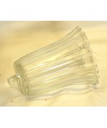 Homeco Peg Votive Candle Holder Clear Glass Ribbed Sides - $12.86