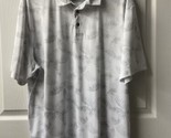 Grand Slam Short Sleeved Polo Shirt Mens Xtra Large White Silver Palm Le... - $14.97