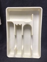 Vtg Rubbermaid White Silverware Tray 13.75” Flatware Cutlery Holder Drawer 2919 - £10.31 GBP