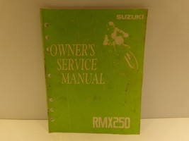 Suzuki Owner's Service Manual RMX250 - £31.86 GBP