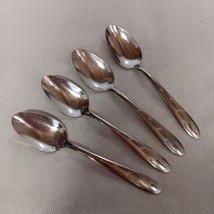 Marcrest MCF1 Soup Spoons 4 Stainless Steel 7.125&quot; 5 Atomic Starburst - £14.93 GBP