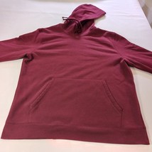 Tek Gear Men’s Red Cotton Blend Fleece Drawstring Pullover Hoodie Sweatshirt L image 6