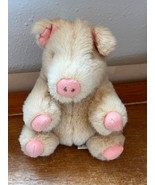 Inter-prasent GMBH Tan Plush w Pink Felt Accents Chubby Pig Biggie Stuff... - £11.12 GBP