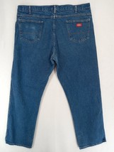 Dickie&#39;s Men&#39;s Regular Blue Denim Distressed Jeans 100% Cotton Size 42&quot;W... - $12.34