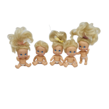 5 VINTAGE 1989 QUINTS TYCO REPLACEMENT DOLLS BLONDE HAIR BLUE EYES - $26.60