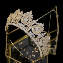 New Crowns European Wedding Hair Accessories Bride Crown Wedding Dress Accessori - £116.99 GBP