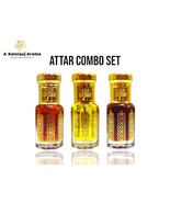 SAFFRON ATTAR COMBO • Oud Saffron • Ruh Saffron • Kesar Chandan ( Pack o... - £74.27 GBP