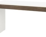 211303 Reversible Desk Panel For Home Office, White &amp; Walnut - £210.09 GBP