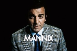 Mike Connors in sports jacket as Mannix with TV logo 4x6 inch photo - £3.73 GBP