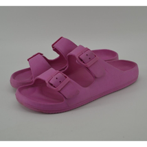 Capelli New York Bright Barbie Pink Foam Sandals Casual Comfort Summer Size 9 - $9.50