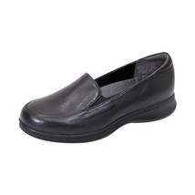 24 HOUR COMFORT Olivia Women Adjustable Wide Width Leather Comfort Loafer - £63.76 GBP