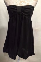 Anthropologie Silence + Noise Balloon Hem Black Strapless Dress Top Size M Nwot - £19.17 GBP
