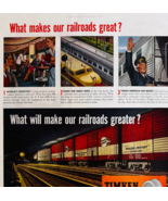 1947 Timken Railroad Roller Bearings Advertisement Railway Freight Suppl... - $553.22 MXN