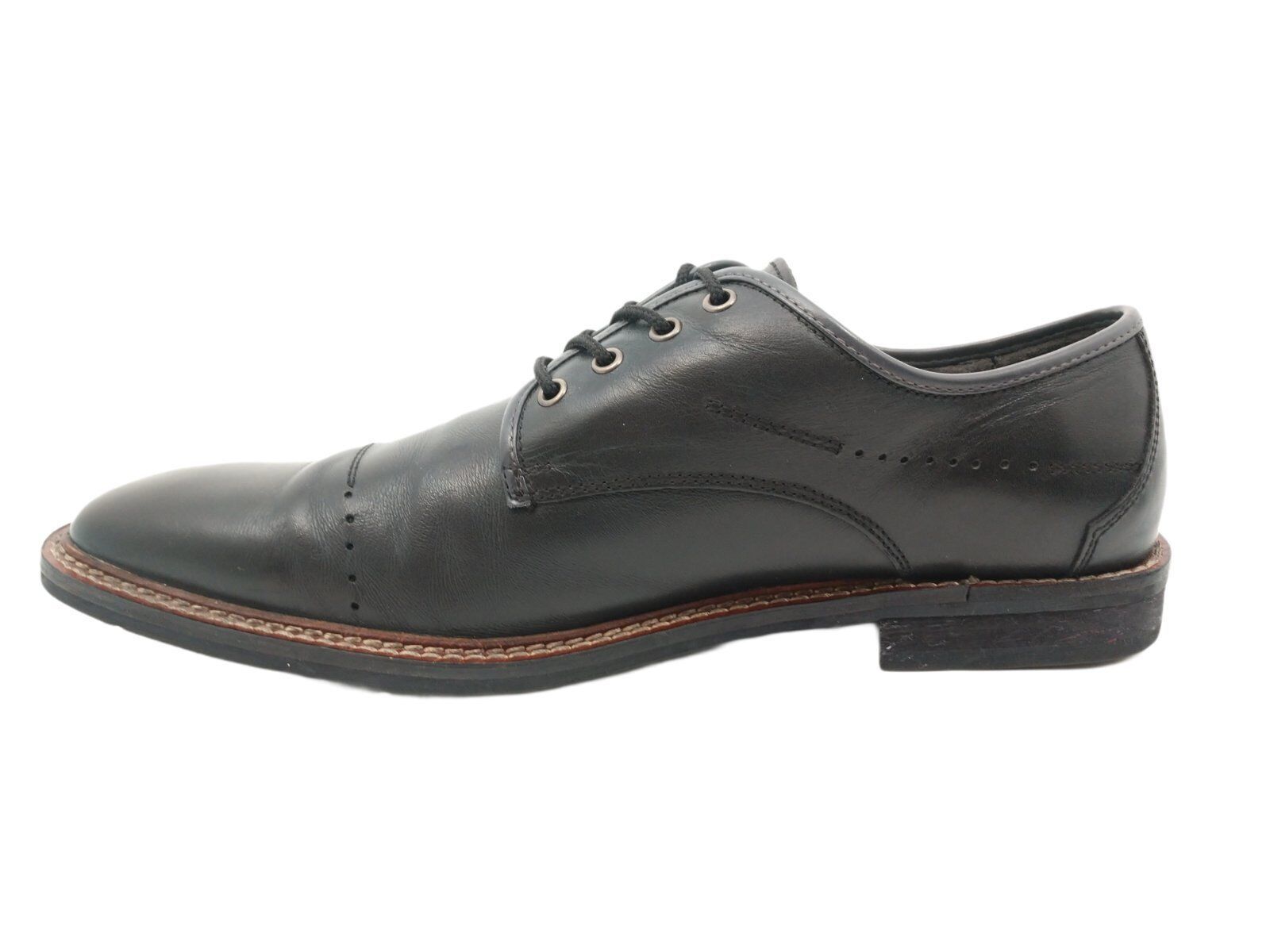 Primary image for Steve Madden Mens Mission Oxford Lace-up Black Leather Shoes Size 10.5 Black