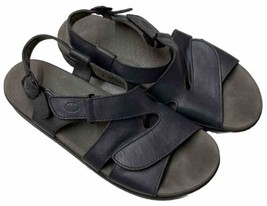 SAS Tripad Comfort Huggy Sandals Women&#39;s Size 8 N Navy Blue 3 Strap - £27.76 GBP