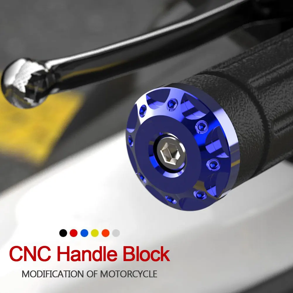 2Pieces CNC Motorcycle Accessories Parts 16-18mm Handlebar End Cap Plug - £11.73 GBP+