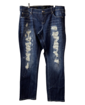 Torrid Premium Boyfriend Jeans Distressed Dark Wash Size 16 RN120684 - £27.54 GBP