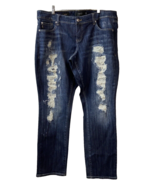 Torrid Premium Boyfriend Jeans Distressed Dark Wash Size 16 RN120684 - £27.22 GBP