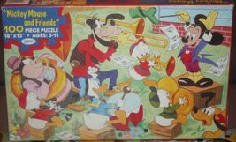 Vintage Jaymar Disney Mickey Mouse &amp; Friends 100 Piece Puzzle - Complete - £7.71 GBP