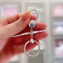 925 Sterling Silver Moments Small Bag Charm Carrier Holder Small Lobster Clasp - $43.63 CAD