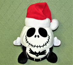 Disney Jack Skellington Santa Plush Nightmare Before Christmas 8&quot; Round Plush - £7.54 GBP