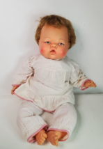 Thumbelina Ideal  Baby Doll 18in Works Rooted Hair Painted Eyes Vintage 60s - $148.45