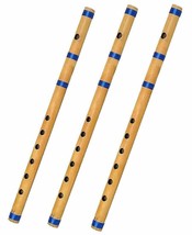 Bamboo Bansuri/Flute Combo Of &#39;G+G+G&#39; Pipe flute indian bamboo bansuri 3... - $19.98