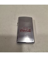 Zippo Enjoy COCA COLA Script Lighter Coke Soda Bottle Vintage - $98.99