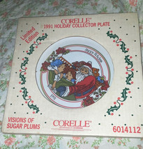 CORELLE CORNING 1991 HOLIDAY COLLECTOR PLATE VISIONS OF SUGAR PLUMS Xmas... - £16.17 GBP