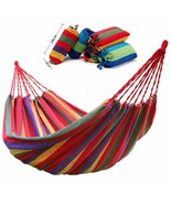 Double Wide Thick Canvas Hammock Portable Hammock Outdoor Outdoor Camping - $336.80 MXN+